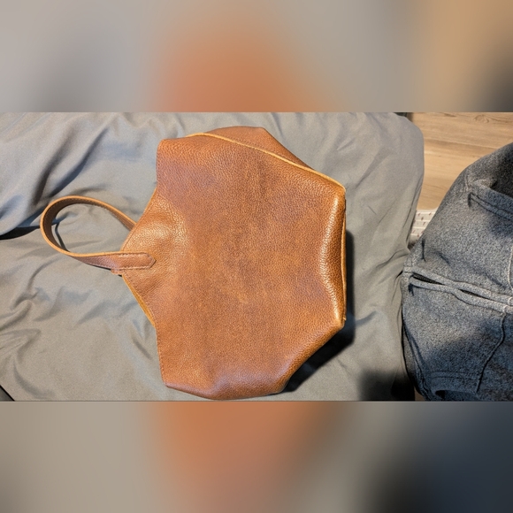 Brown Leather Hobo Shoulder Bag - Picture 3 of 7